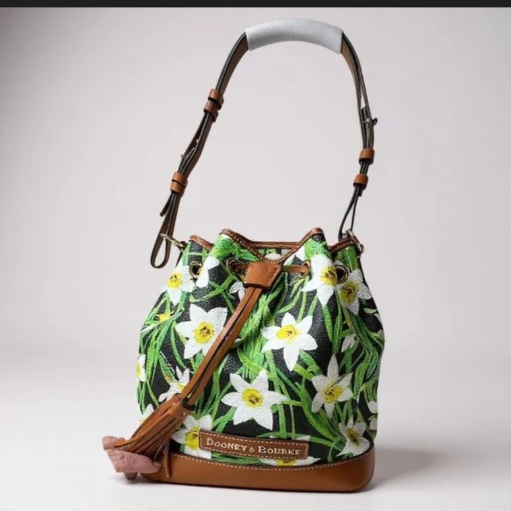 Dooney & Bourke Blue Daffodil bucket set